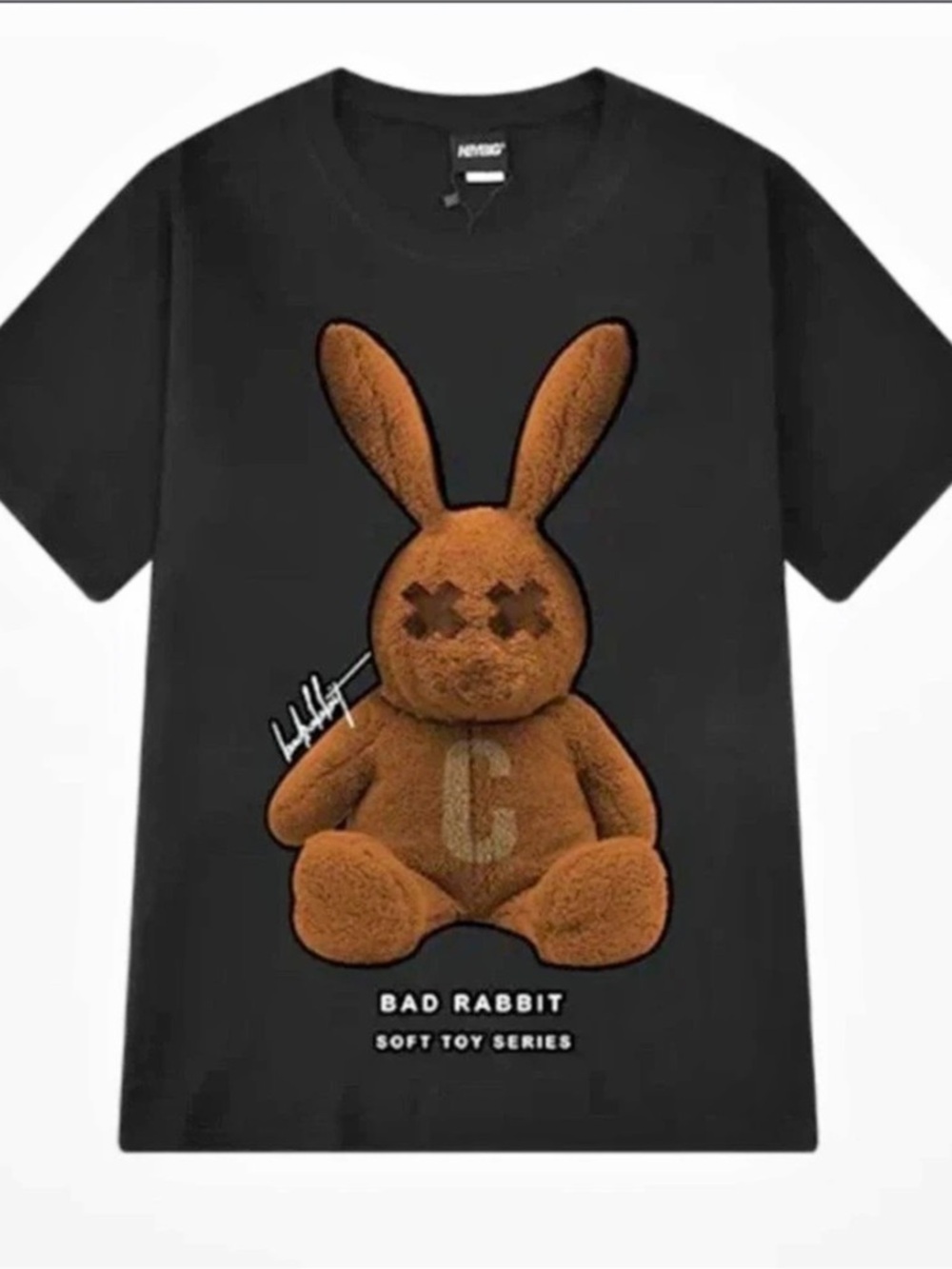 Hysteric Glamour Bad Rabbitt Soft Toy Series T-Shirt Graphic Short Sleeve Tee in